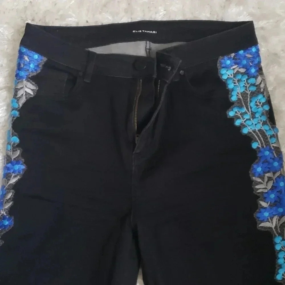 ELIE Tahari denim pants size 27 NWOT - Picture 4 of 7